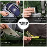 MOUNTAINTOP® 70L Internal Frame Backpack with Rain Cover - mountaintopoutdoor